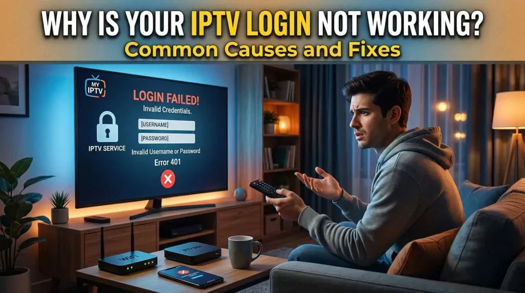 Why Is Your IPTV Login Not Working Common Causes and Fixes